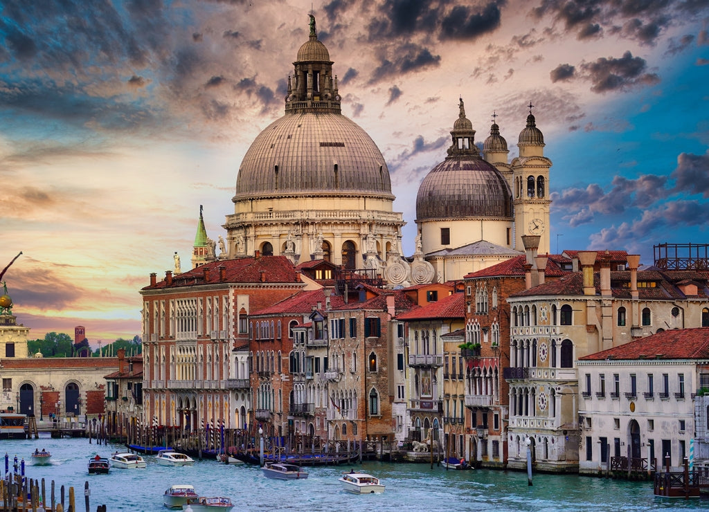 Venice grand canal and church amazing background