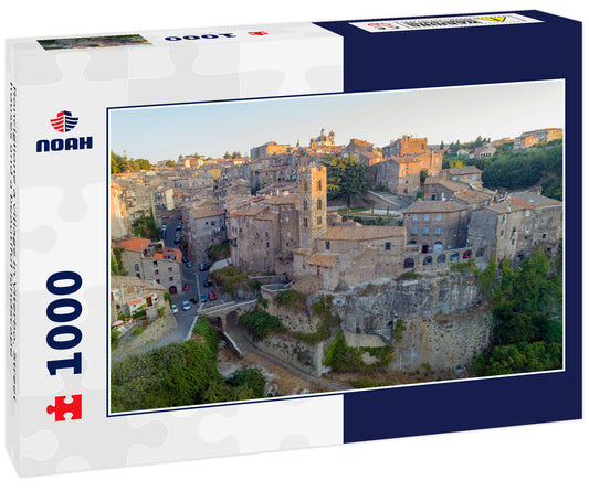 Ronciglione a village in Viterbo. Street houses and a beautiful landscape