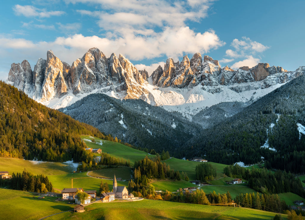 Beautiful landscape of Italian dolomites - Santa Magdalena