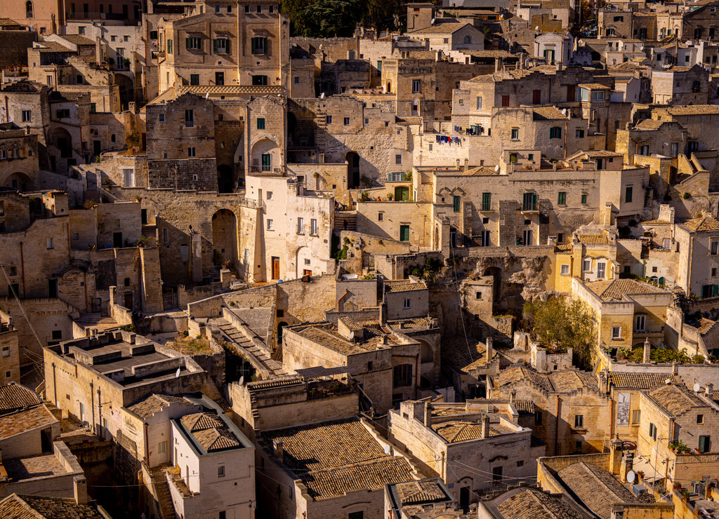 Famous Sassi of Matera - a Unesco World Heritage Site in Italy
