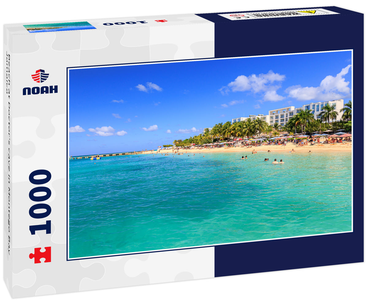 Beach at Doctor's cave in Montego Bay Jamaica