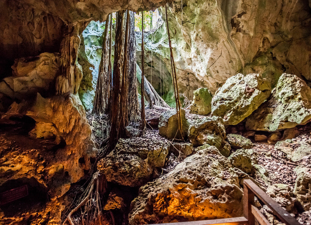 Green grotto caves in Jamaica travel destination