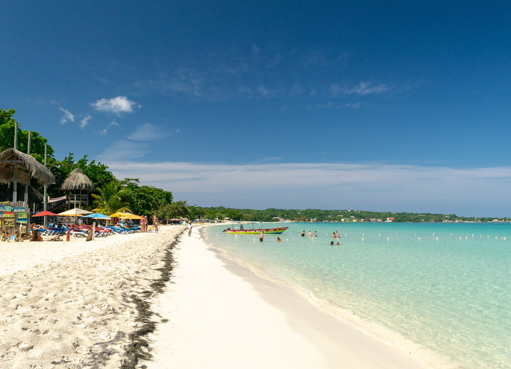 Seven Mile Beach in Negril, Jamaica