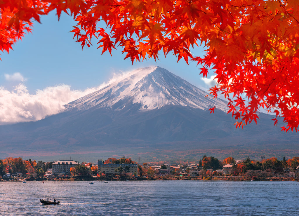 Autumn at Fuji mountain in Japan