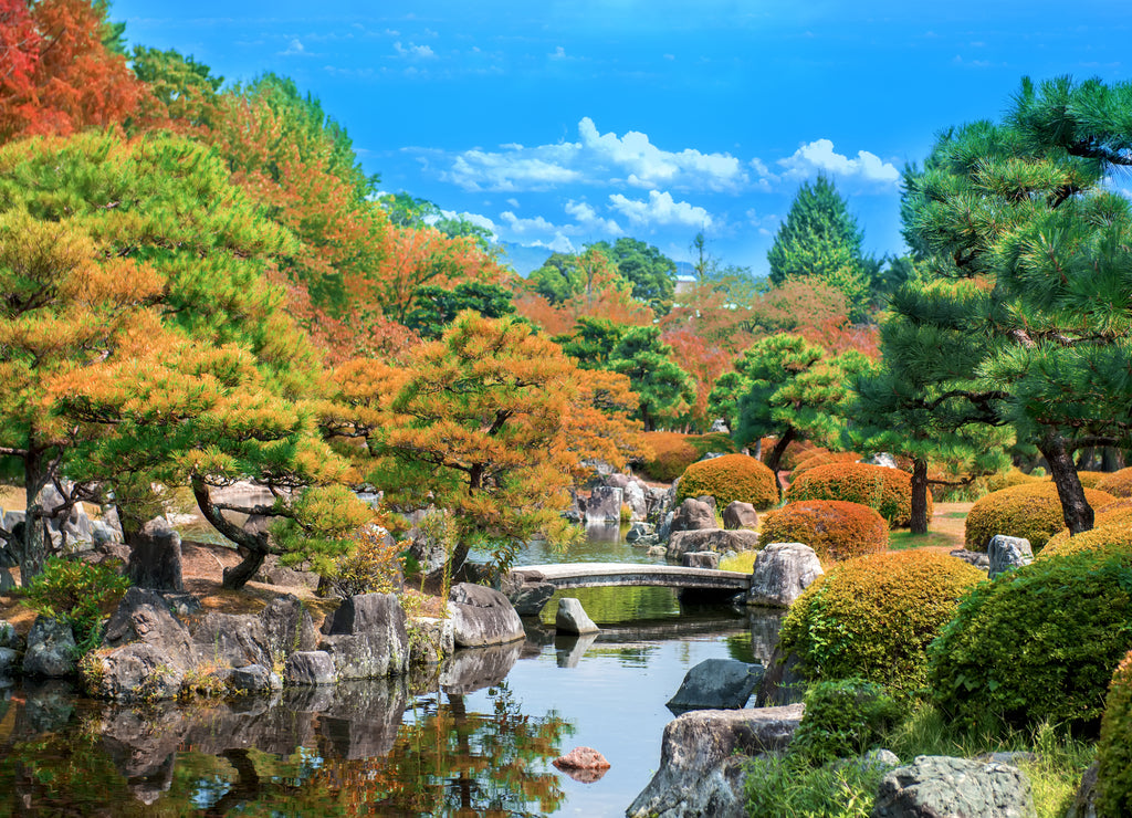 Ninomaru Garden in Nijo Castle Kyoto, Japan