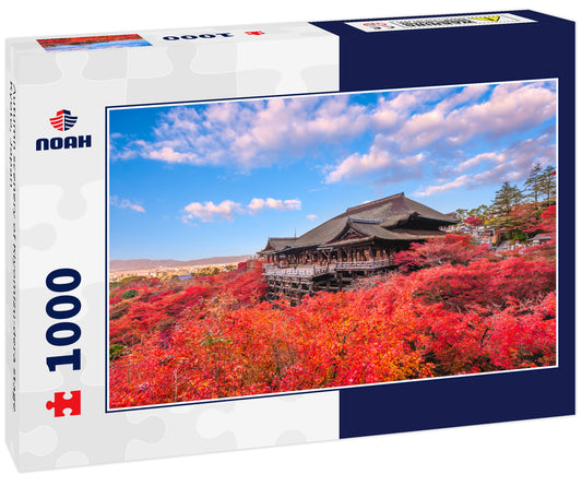 Autumn scenery of Kiyomizu-dera stage Kyoto, Japan