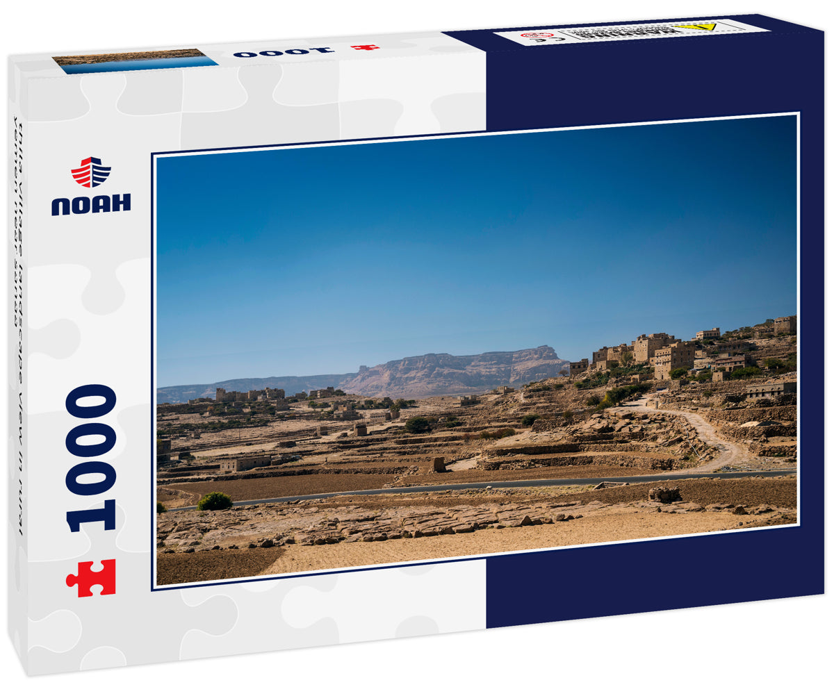 thila village landscape view in rural yemen near sanaa