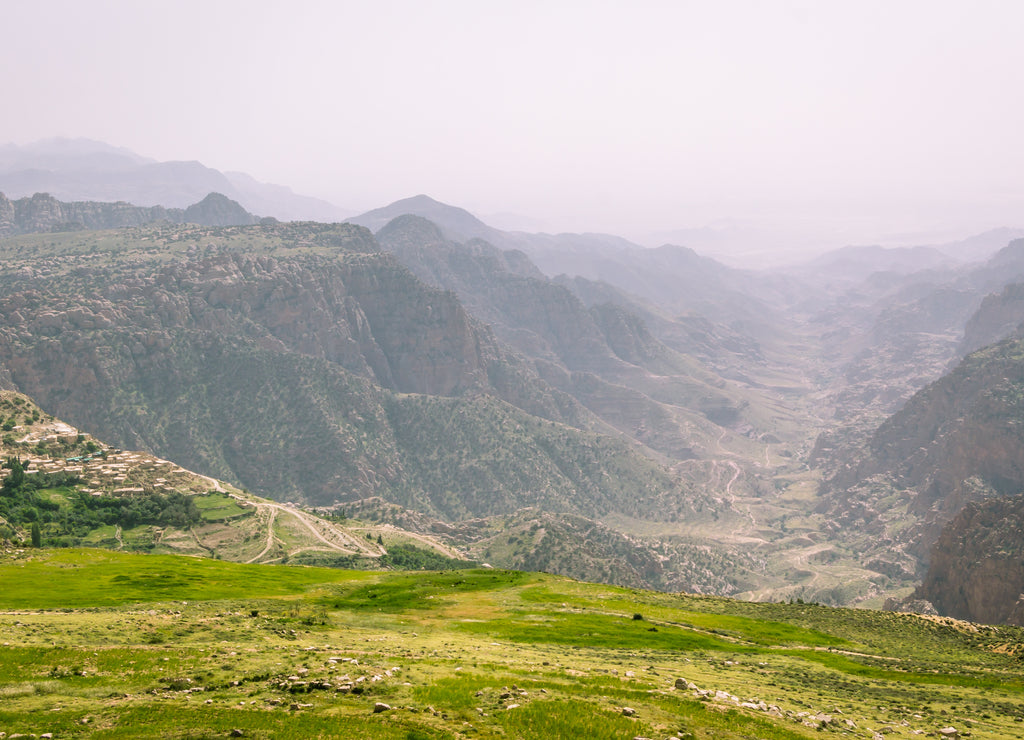 Dana in central-western Jordan, situated on the edge of a large