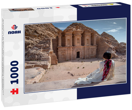 Ad Deir or El Deir, the monument carved out of rock in the ancient city of Petra, Jordan