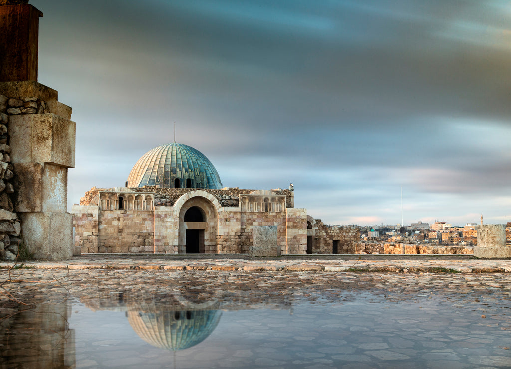 Amman Citadel landmark from Amman city in Jordan