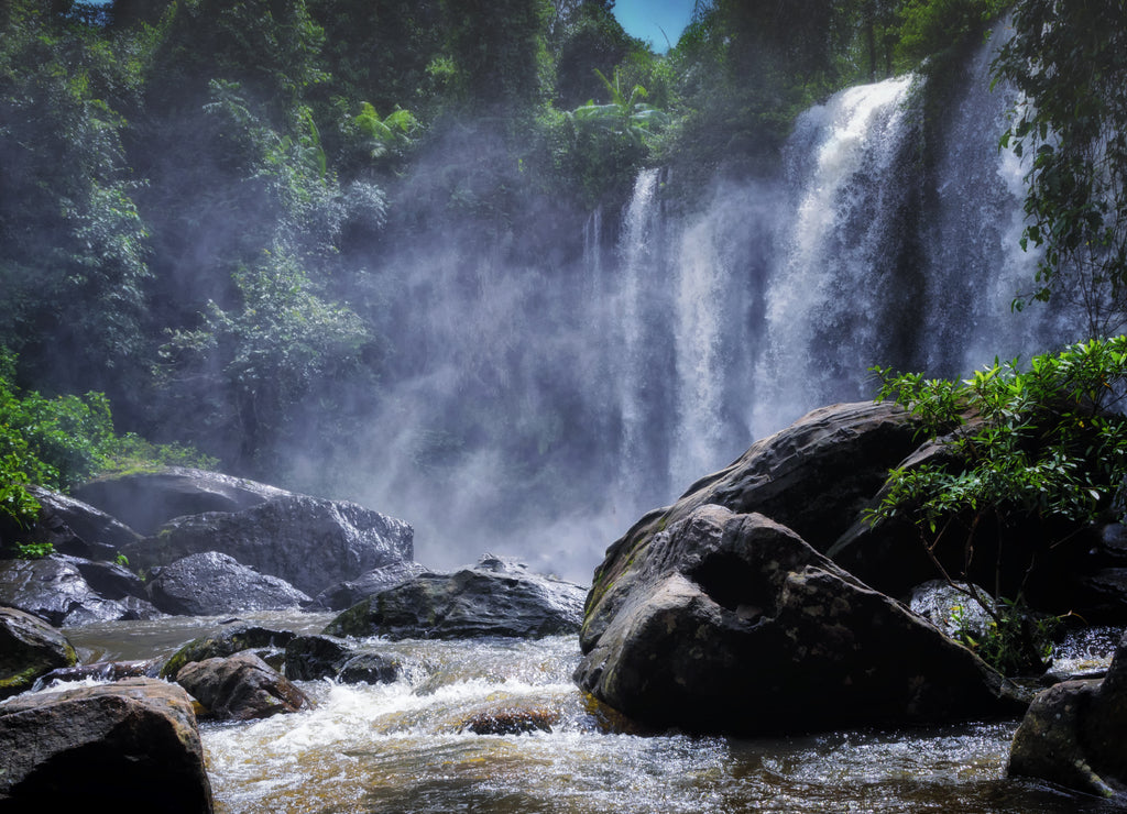 Waterfall on Phnom Kulen, Siem Reap, Cambodia