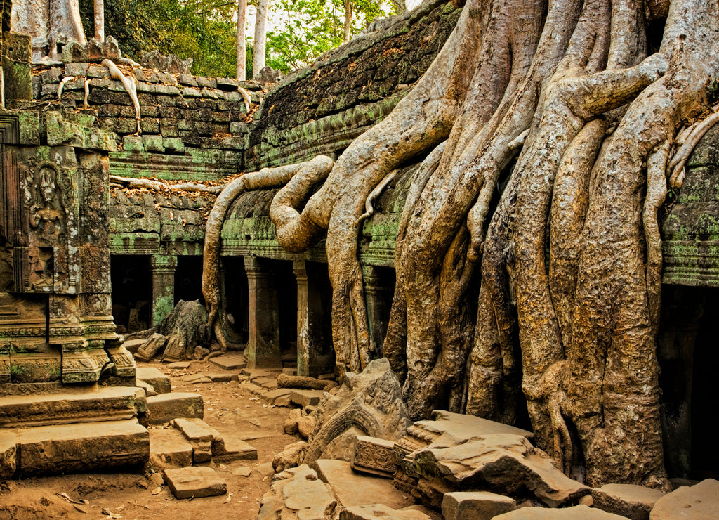 The ancient ruins of Angkor Wat in Cambodia