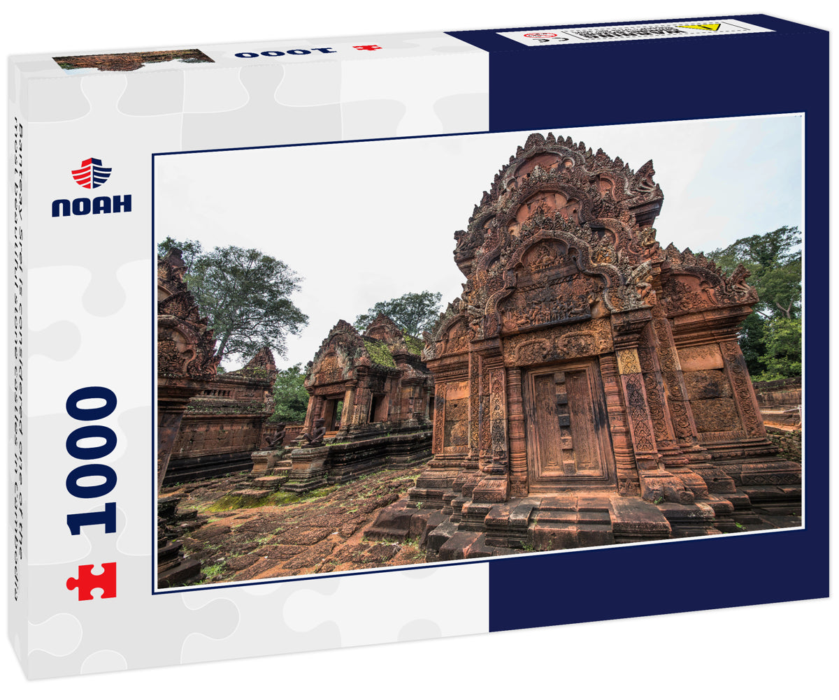 Banteay Srei is considered one of the most beautiful stone castles in Cambodia