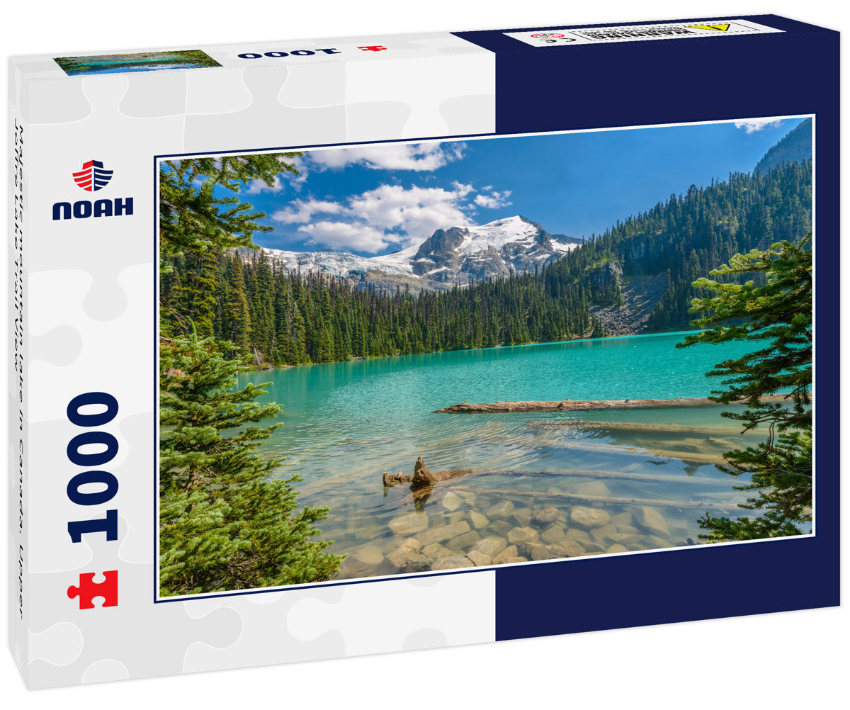 Majestic mountain lake in Canada. Upper Joffre Lake Trail View