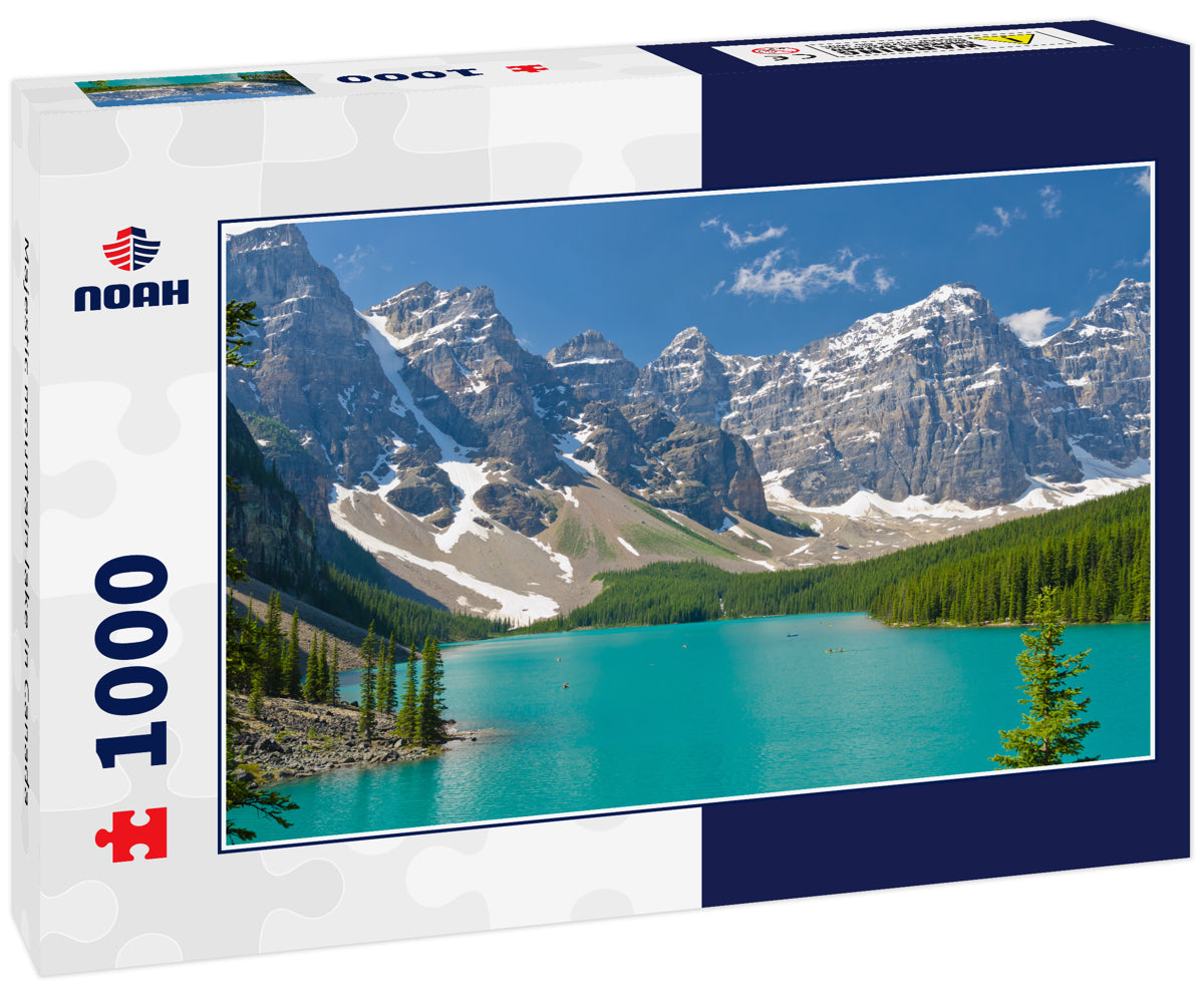 Majestic mountain lake in Canada