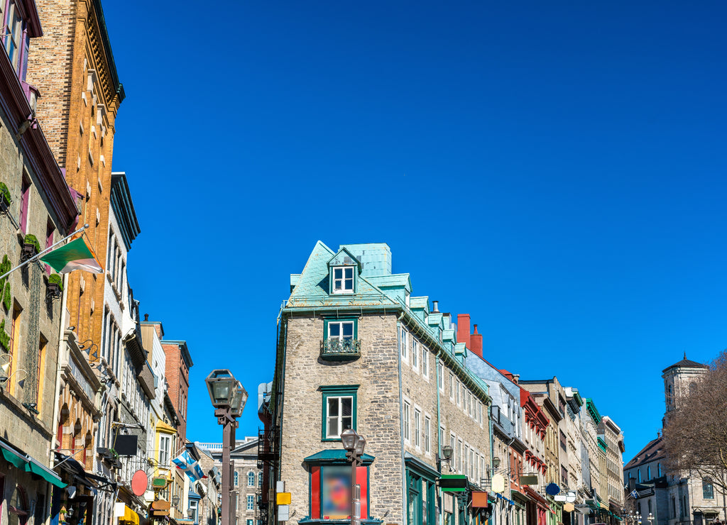 Buildings in the old town of Quebec City, Canada