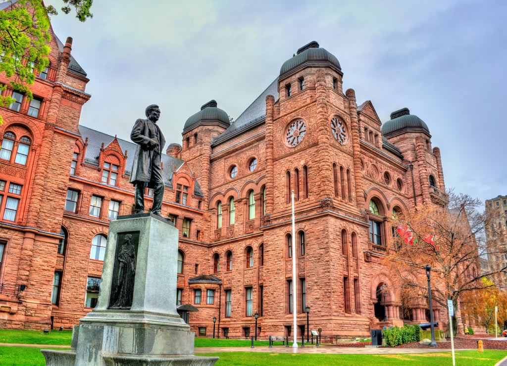 Sir Oliver Mowat statue at the Ontario Legislative Building in Toronto, Canada