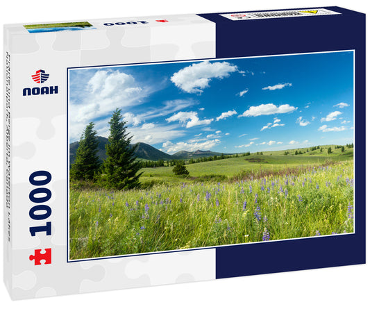 Prärie und Berge im Waterton Lakes Nationalpark, Alberta, Canada