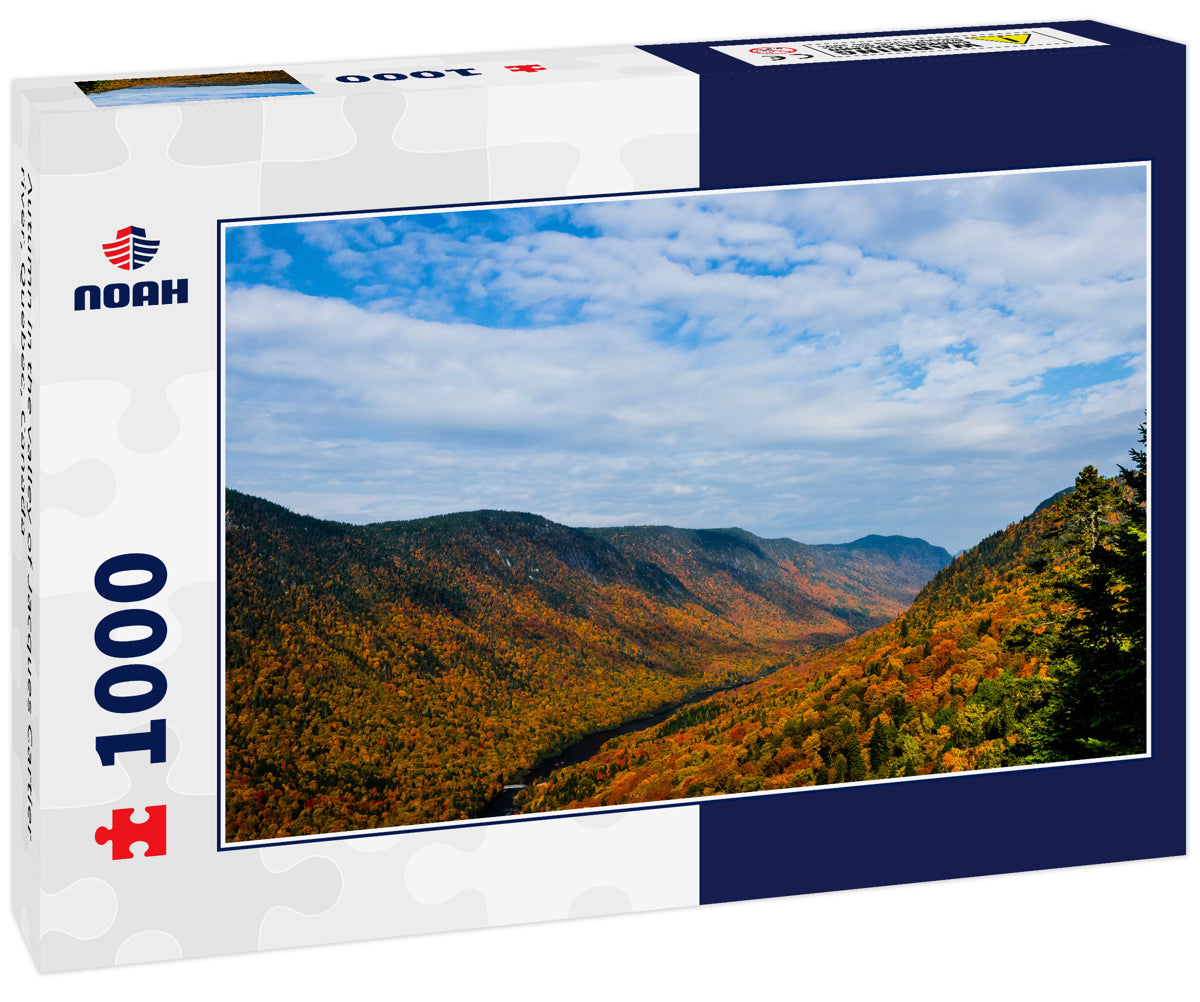 Autumn in the valley of Jacques Cartier river, Quebec, Canada