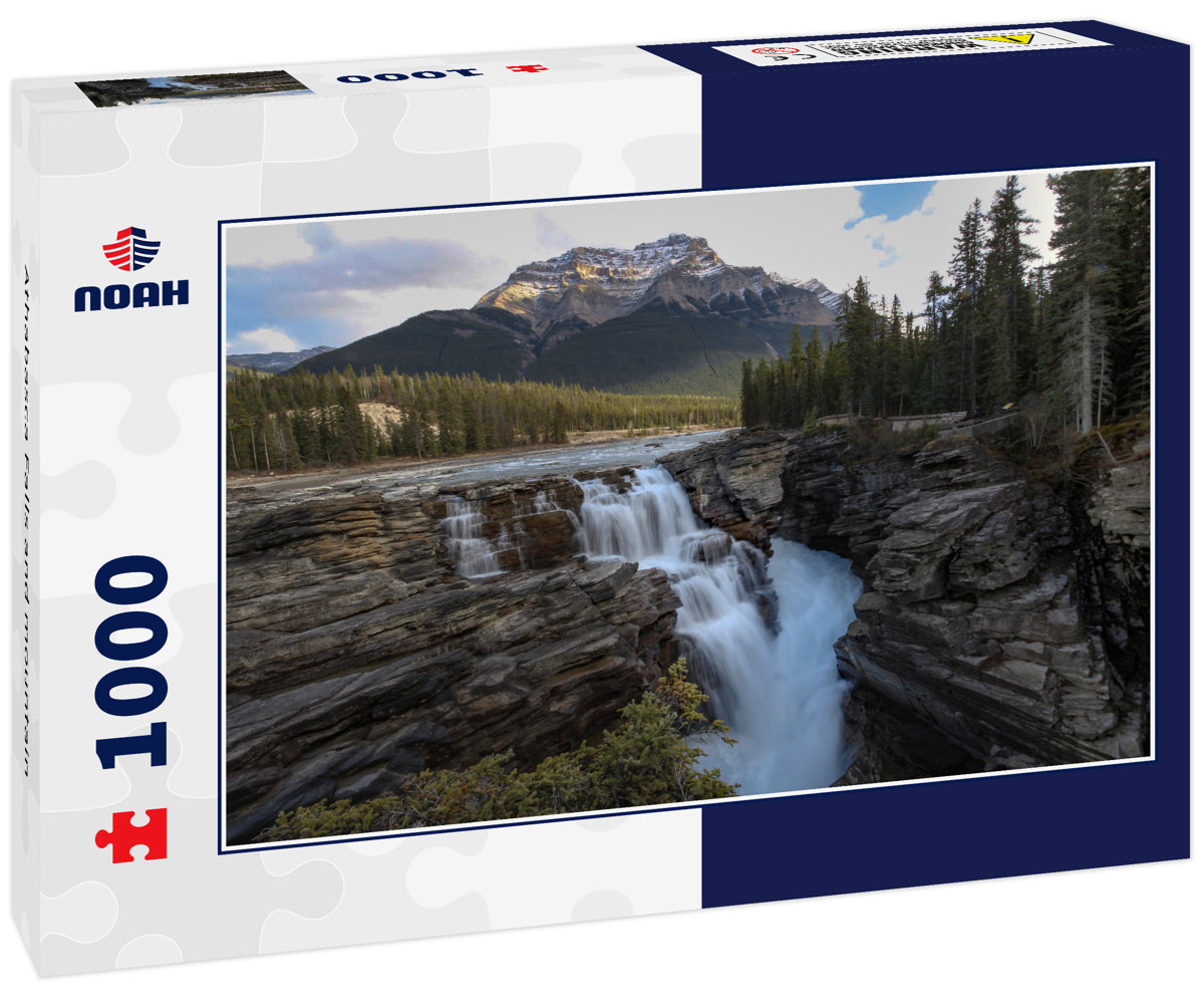 Athabasca Falls and mountain