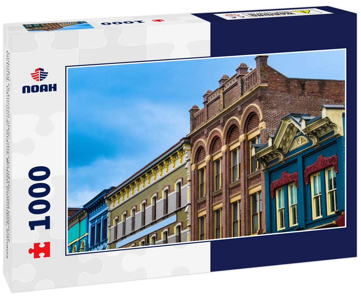 Coloful victorian style streets of the old town of Victoria, Vancouver Island, British Columbia, Canada