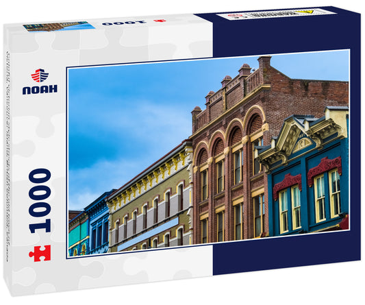 Coloful victorian style streets of the old town of Victoria, Vancouver Island, British Columbia, Canada