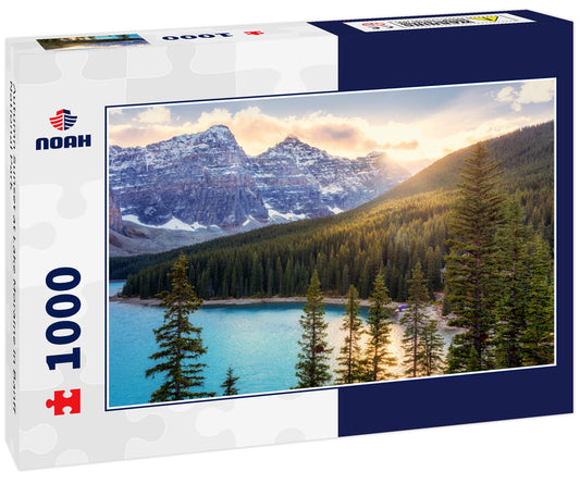 Autumn Sunset at Lake Moraine in Banff National Park