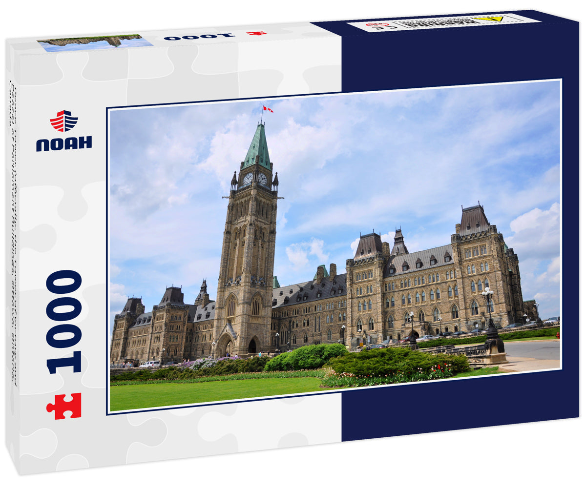 Peace Tower (officially: the Tower of Victory and Peace) of Parliament Buildings, Ottawa, Ontario, Canada