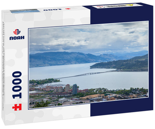 Aerial view of Kelowna from Knox Mountain Park, British Columbia, Canada