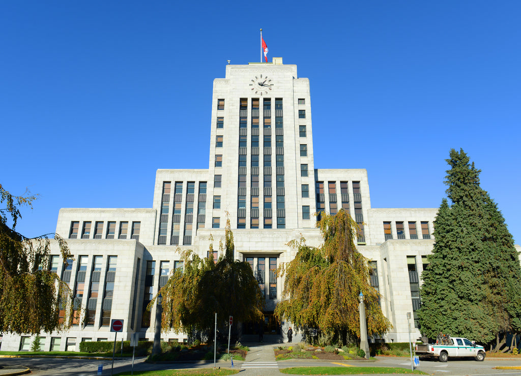 Vancouver City Hall is an Art Deco style in downtown Vancouver, British Columbia, Canada