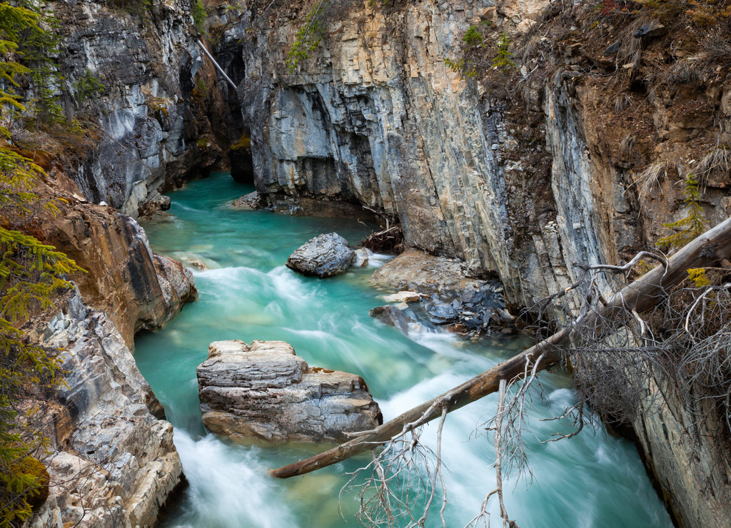 Marble Canyon in Kootenay National Park, British Columbia, Canada