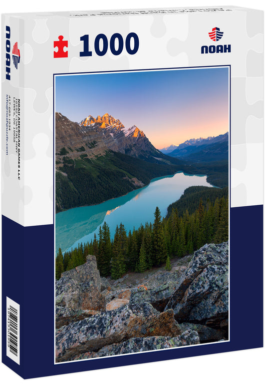 Peyto Lake in Banff National Park, Alberta, Canada at sunrise