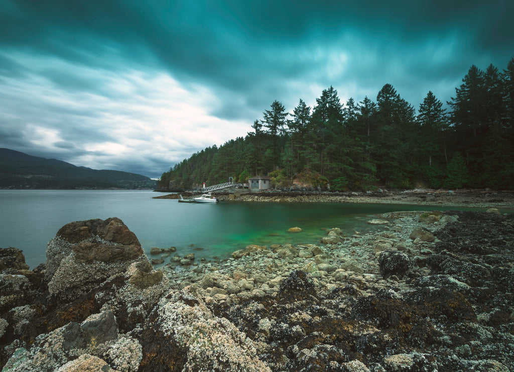 Pacific North West Landscapes Lighthouse Storms Bowen Island BC Canada