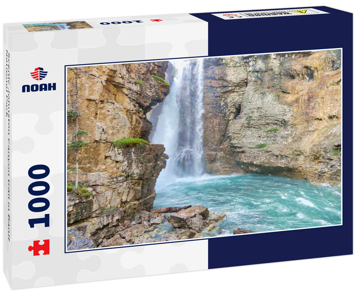 Scenic Johnston Canyon trail in Banff National Park