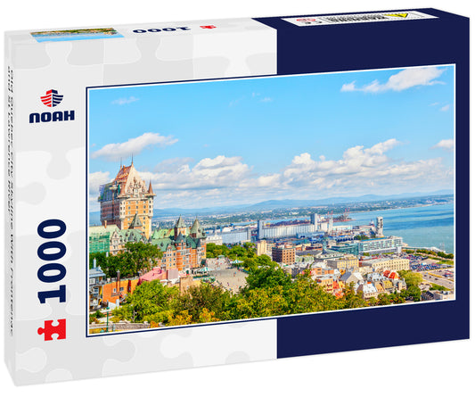 Old Quebec City Skyline With Frontenac and St Lawrence River