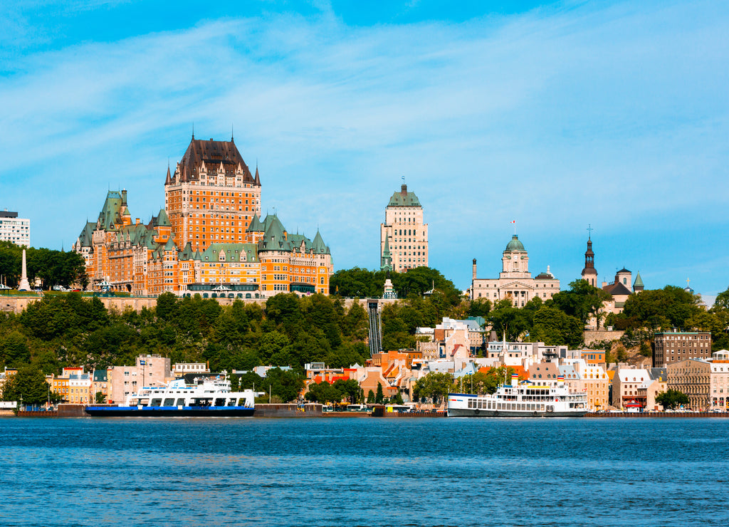 Skyline of Old Quebec City, Quebec, Canada