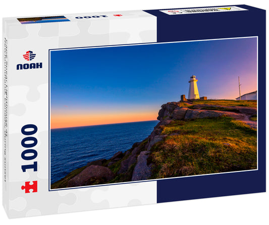 Cape Spear Lighthouse at Newfoundland, Canada, during sunset