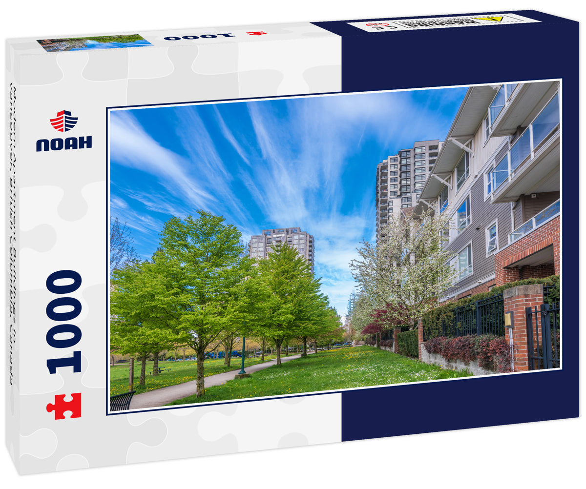 Modern Apartment Buildings in Vancouver, British Columbia, Canada