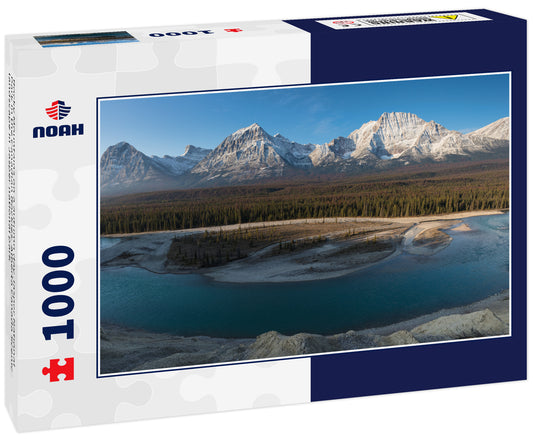 Rocky Mountains on a autumn day Jasper National Park in the Canadian Rockies. Alberta Canada Scenic landscape in Jasper national park