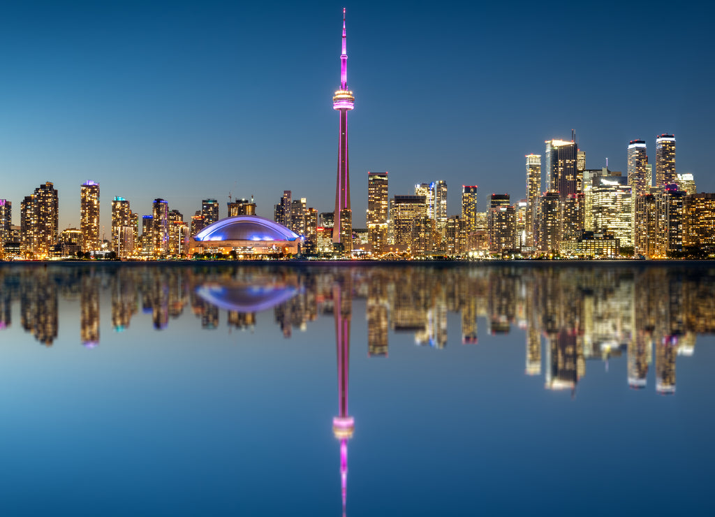 Toronto skyline at the morning