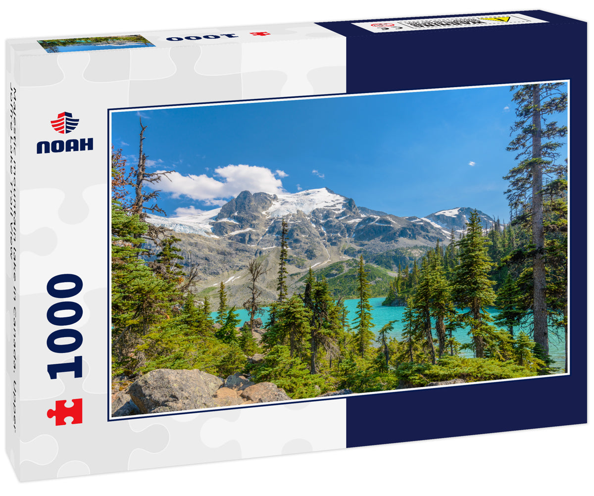 Majestic mountain lake in Canada. Upper Joffre Lake Trail View