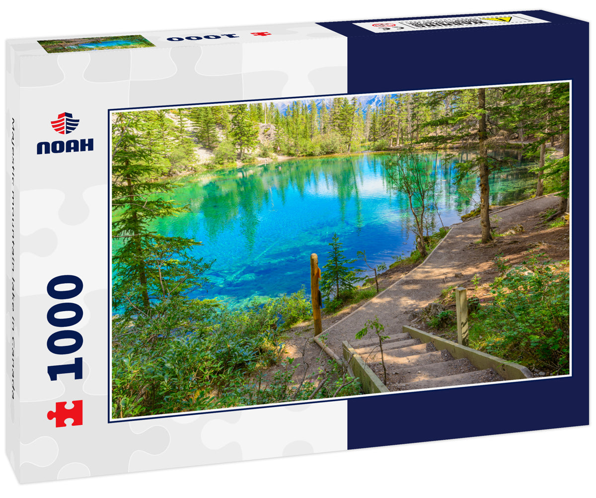 Majestic mountain lake in Canada