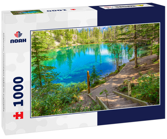 Majestic mountain lake in Canada