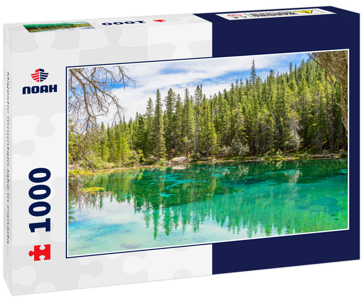 Majestic mountain lake in Canada