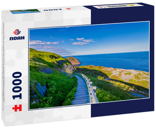 Signal Hill Walkway at St John Newfoundland, Canada with blue sky as background during summer