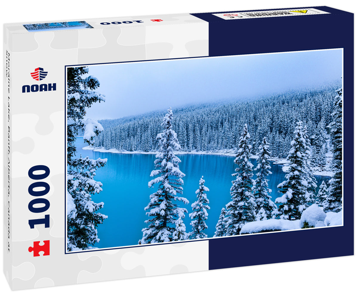 Moraine Lake, Banff, Alberta, Canada at Snow