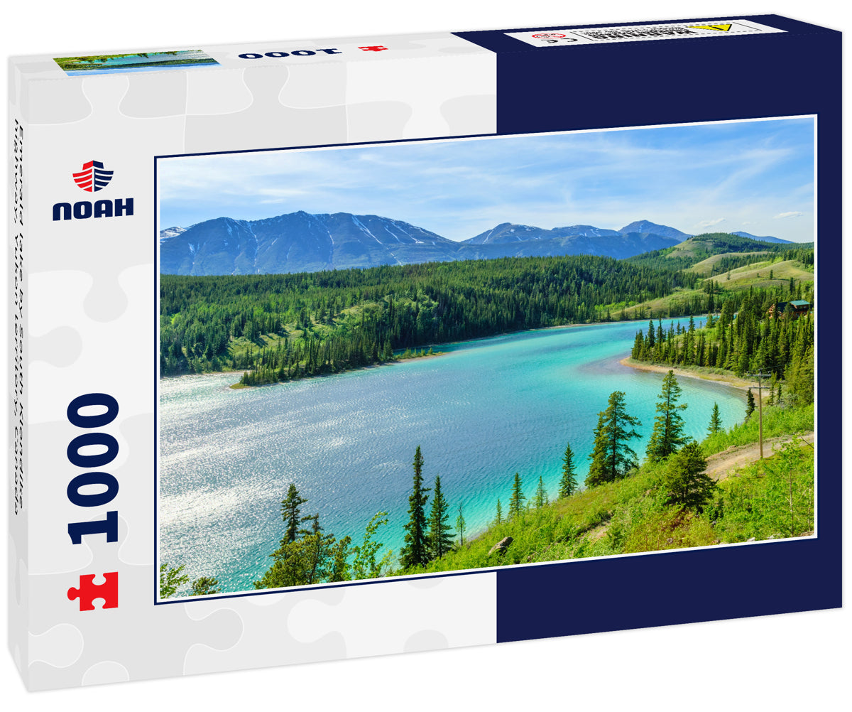 Emerald lake by South Klondike highway, Yukon territory, Canada