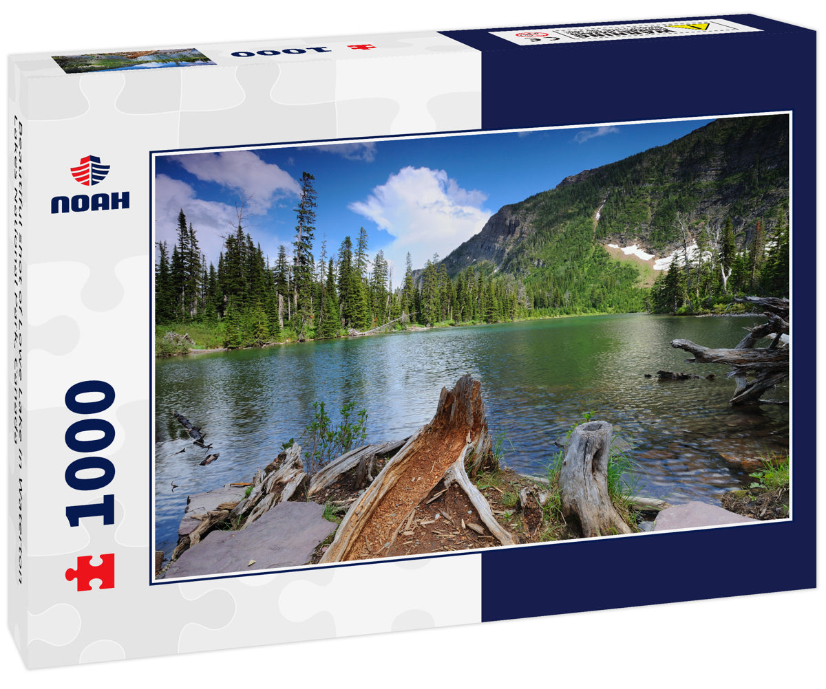 Beautiful shot of Lowe Lake in Waterton Lakes National Park, Canada