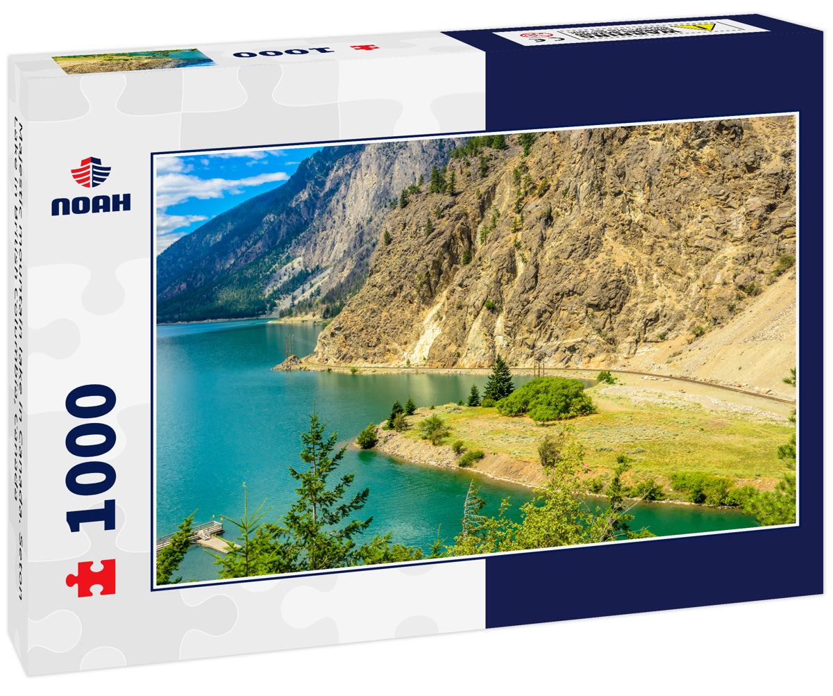 Majestic mountain lake in Canada. Seton Lake in British Columbia, Canada