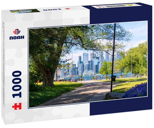 A walk way on Toronto's Center Island a public park across the Inner Harbour from the city's downtown core